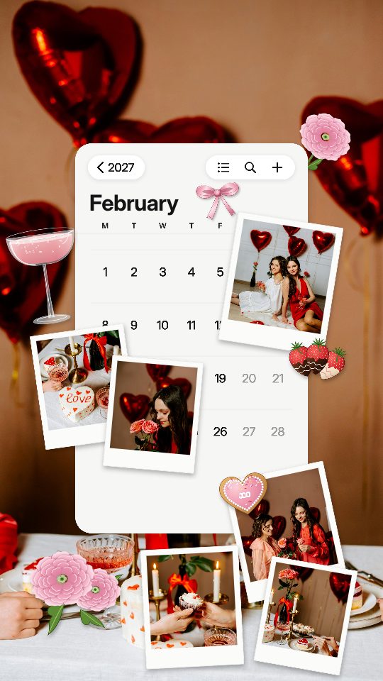 February 2027, a story template