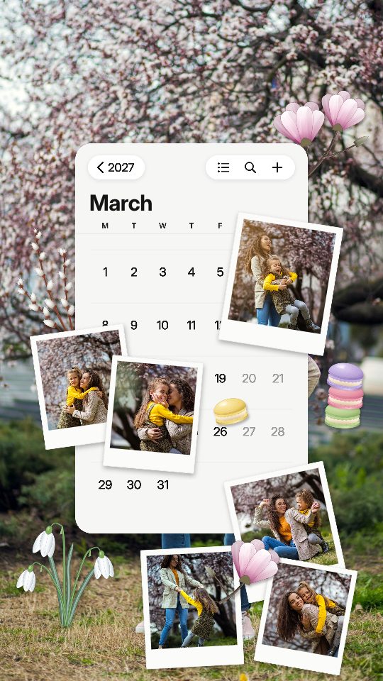 March 2027, a story template