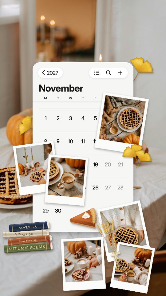 November 2027, a story template