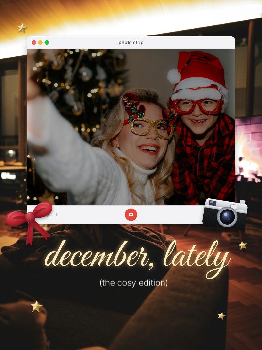 December Desktop, a carousel template, 4 pages