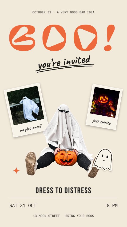 Boo! You’re Invited, a story template