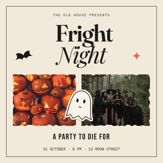 Fright Night, a collage post template