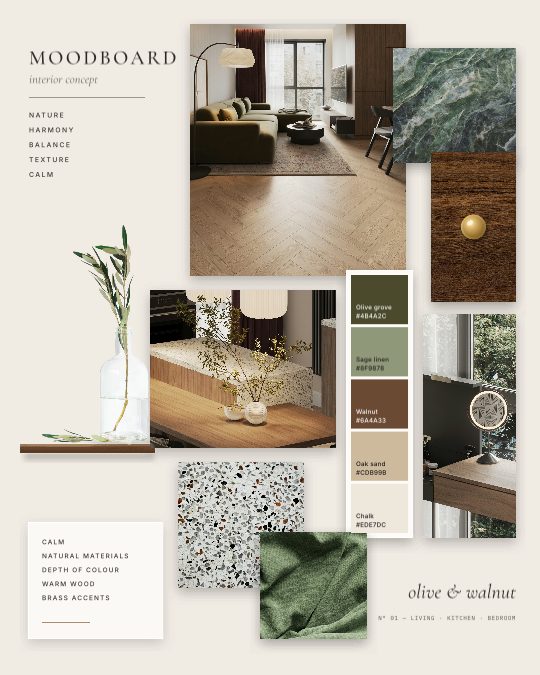 Interior Concept, a collage post template