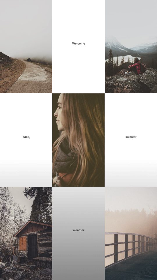 Favorite Season, a carousel template, 6 pages