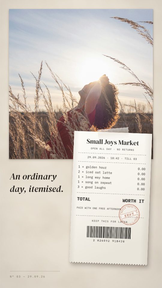 Receipt Memory, a story template