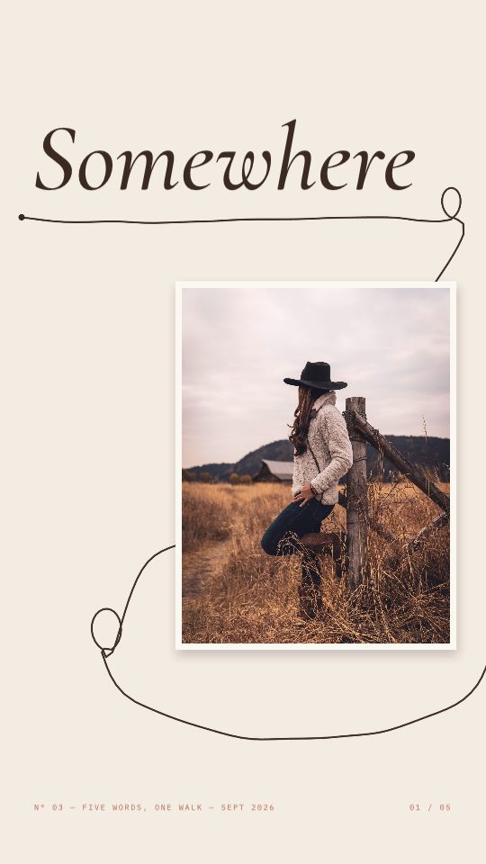 Word Trail, a carousel template, 5 pages