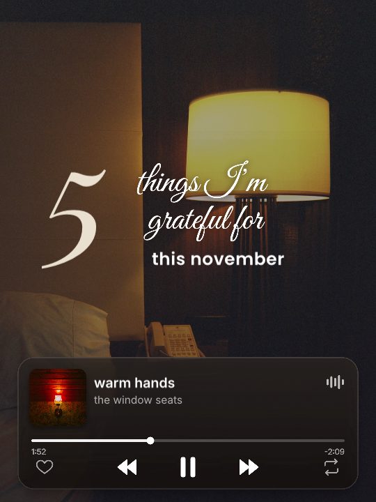 Grateful Five, a carousel template, 6 pages