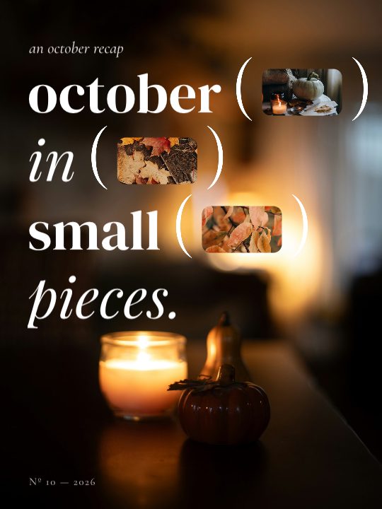 In Pieces, a carousel template, 5 pages
