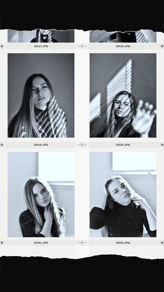 Contact Sheet, a story template
