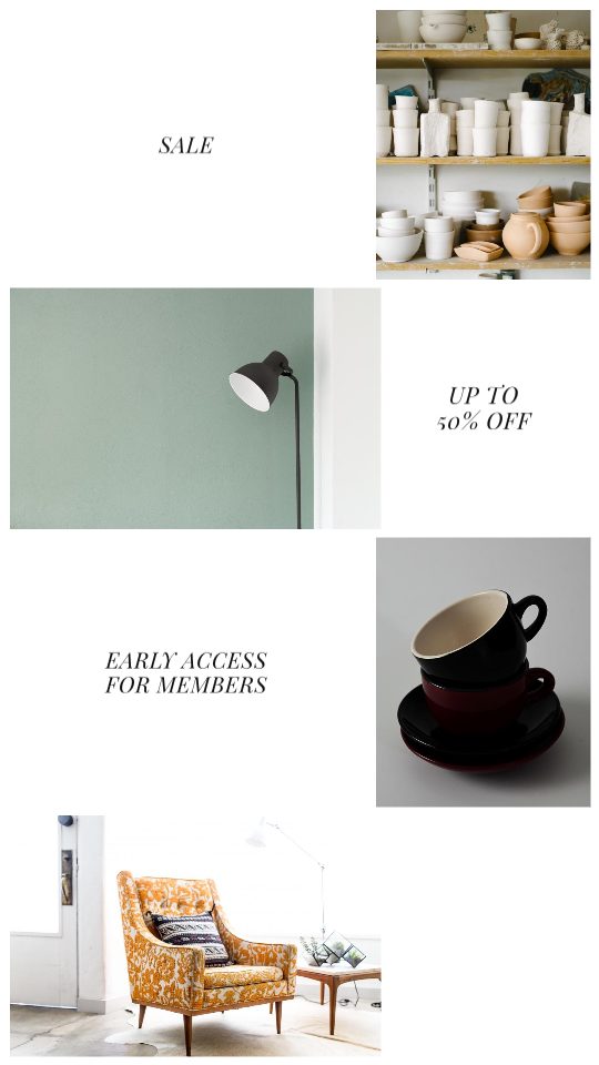 Italic Sale, a story template