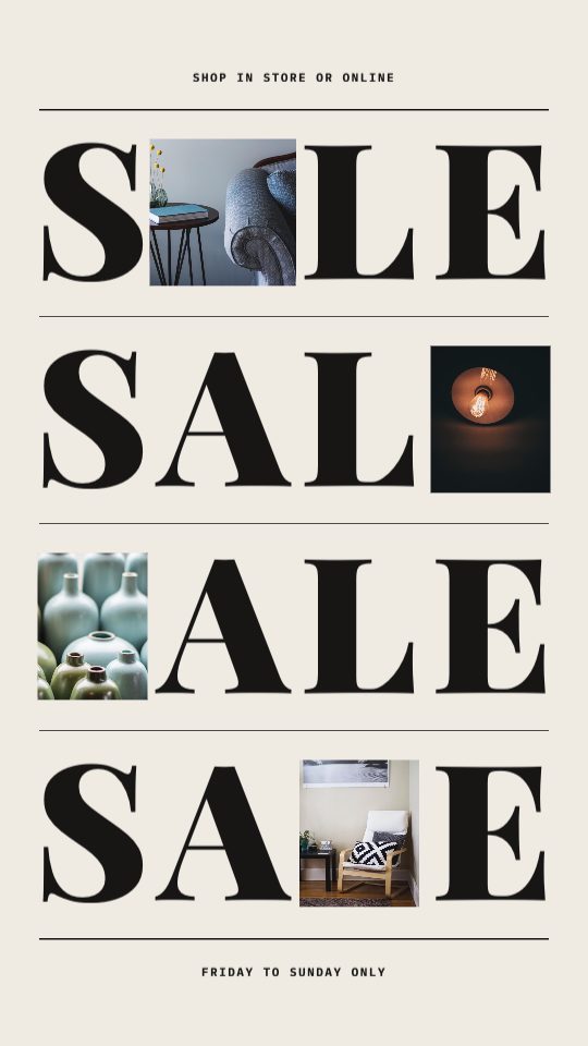 Letter Sale, a story template