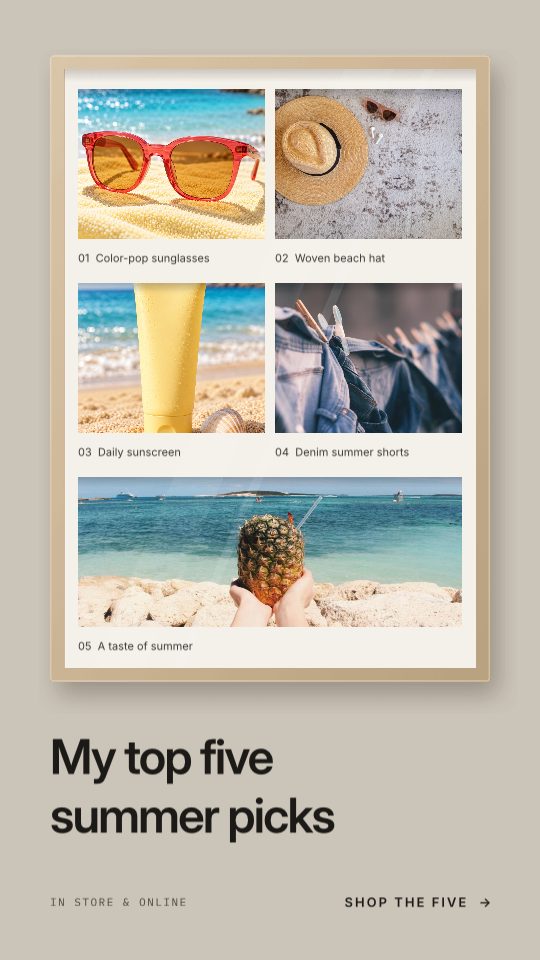 Display Case, a story template