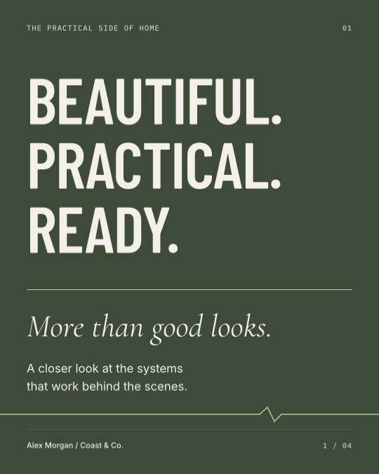 Built for everyday, a carousel template, 4 pages