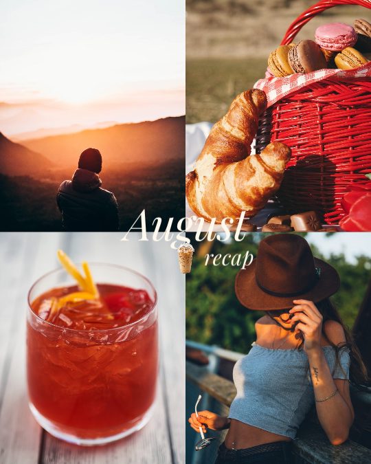 August Recap, a collage post template