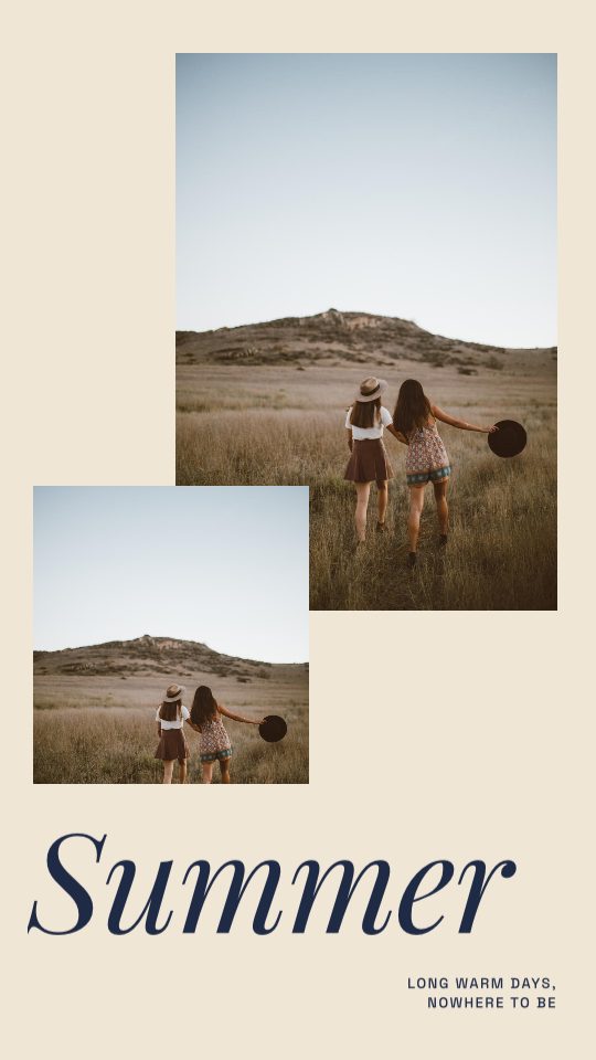 Summer Days, a story template